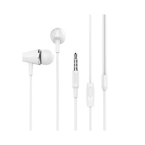 Hoco zestaw słuchawkowy/słuchawki sportowe Jack 3,5mm M34 białe