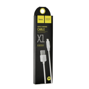 Hoco kabel USB do iPhone Lightning 8-pin X1 RAPID biały 3 metry
