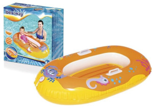 Dmuchany Ponton Dla Dzieci 119 Cm X 79 Cm Pomarańczowy Bestway 34009