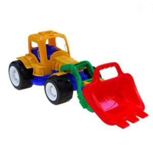 Duży Traktor Koparka Z Łyżką 66Cm Do Piaskownicy