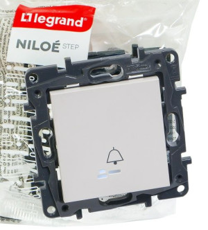 Niloe Step przycisk pojedyn podświetl biały 863110