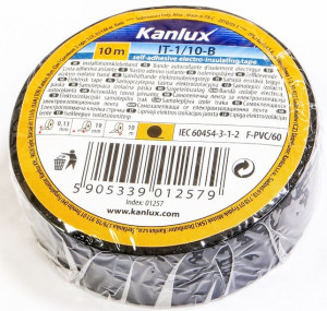 Taśma izolacyjna 19mm 10m czarna mała KANLUX