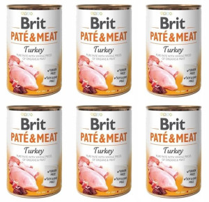 Brit Pate&Meat Turkey Indyk 6 x 400 g