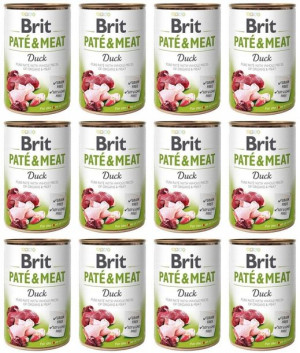 Brit Pate&Meat Duck Kaczka 12x400 g