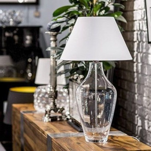 Stojąca LAMPKA nocna VALENCIA L010031215 4Concepts abażurowa LAMPA stołowa