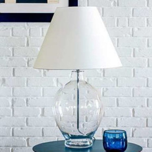 Abażurowa LAMPA stołowa CAPRI L014041215 4Concepts nocna LAMPKA stojąca do
