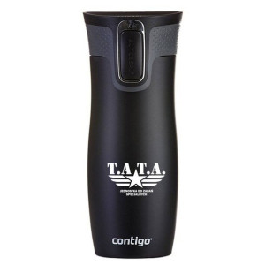 Kubek termiczny Contigo West Loop 2.0 470 ml - Tata - czarny mat