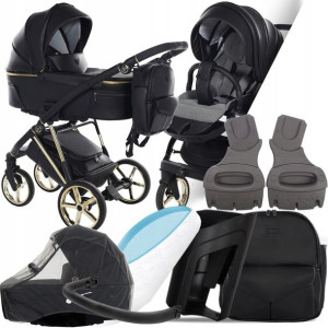 Wózek 2w1 Junama V2 Air Eko 03 I Adaptery Cybex Mc