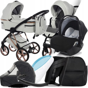 Wózek 3w1 Junama V2 Air Eko 01 I Nosidełko 0-13 Kg
