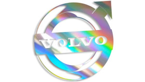Wycinana naklejka VOLVO logo holograficzna
