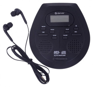Denver Dmp-395b Przenośny Odtwarzacz Cd/mp3 Z Funkcją Antishock
