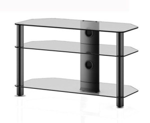 Szklany Stolik Szafka Rtv Półka Audio Video Sonorous Neo390 C-blk