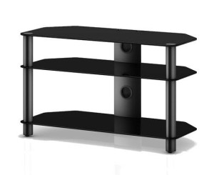 Szklany Stolik Szafka Rtv Półka Audio Video Sonorous Neo390 B-blk