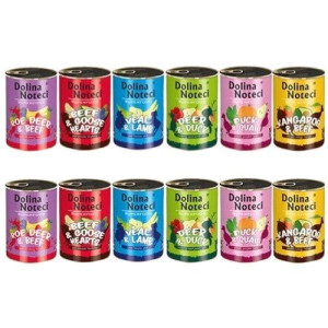 DOLINA NOTECI SuperFood Karma mokra dla psa Mix Smaków 12 x 800g ZESTAW