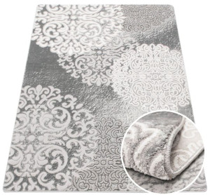 Dywan Galya ornament glamour 01 szary