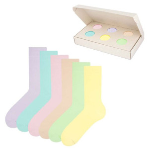 Skarpetki Długie Damskie Męskie Unisex BASIC pastel box SKARPETKI 36-40