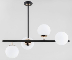 Luro White lampa wisząca 4-punktowa czarna/złota 63092 Alfa