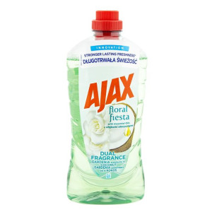 Płyn do podłóg AJAX - gardenia zamieniająca się w kokos