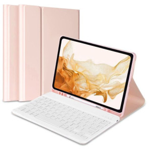 Tech-Protect SC PEN + KEYBOARD SAMSUNG TAB A8 10.5 X200/X205 różowy