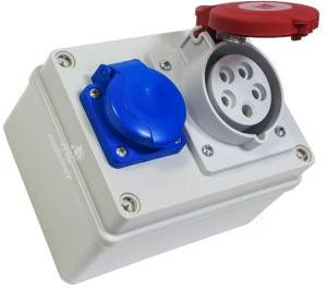 Rozdziel sta R-BOX 150 1x16A/5P 1x250V IP44 B.1091