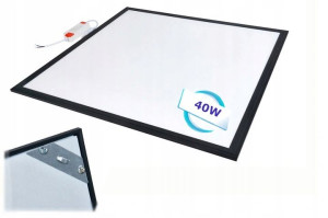 Panel LED 40W lampa plafon 60x60cm kaseton czarny