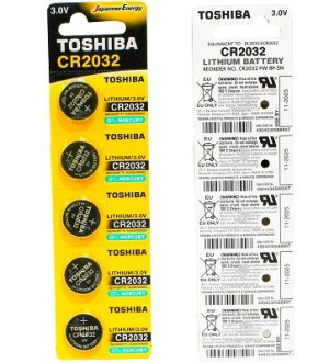 Bateria CR 2032 Toshiba Litium 3V 5bl