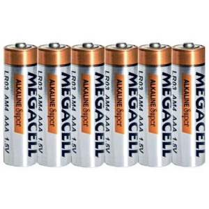 Bateria LR03 AAA Megacell ALKALINE 6BL