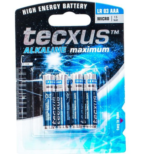 Bateria LR03 AAA TECXUS maximum 4BL