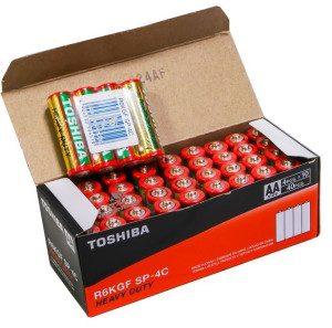 Bateria LR06 Toshiba cynkowo-węglowa 40szt