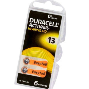 Bateria słuchowa DURACELL 13 6BL