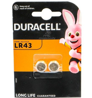 Bateria zegarkowa LR43 L1142F Duracell AG12 2bl