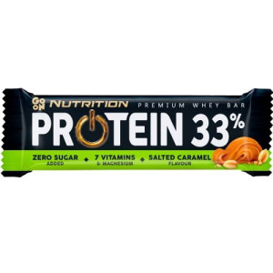 Baton proteinowy 33% słony karmel 50g