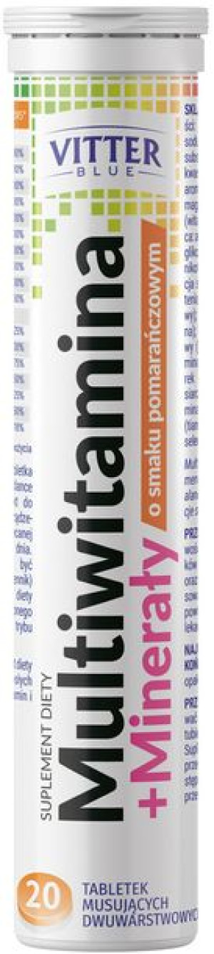 Multiwitamina + Minerały pomarańczowy - suplement diety 20 tabl. mus. - Vit