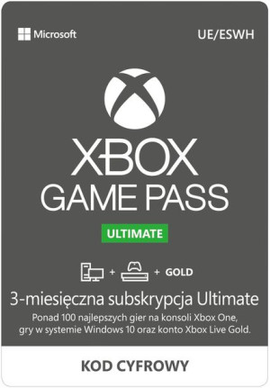 Microsoft Xbox Game Pass Ultimate 3 miesiące