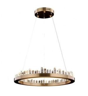 Lampa Wisząca Żyrandol Ring Kryształki 76w