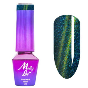 Mollylac Lakier Hybrydowy No 167 Cat Eye Glamour Amber Molly Lac 5Ml