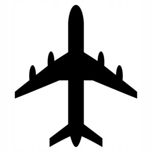 Boeing 747 Naklejka Ścienna Samolot Dekoracja 60cm