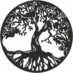 Naklejka Drzewo Na Ścianę Natura Naklejka Ażurowa