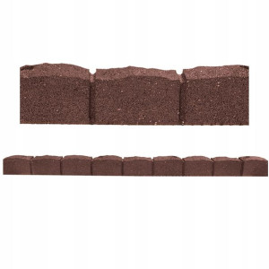 Obrzeże ogrodowe ECO Palisada kotwy 120 cm Terra