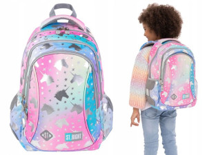 St.right Plecak 3-komorowy Bp26 Ombre Unicorn 20l