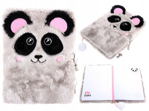 WŁOCHATY Pamiętnik z Kłódką Włochacz 3D PANDA