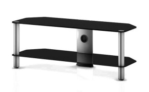 Stolik Pod Telewizor Półka Na Tv Szklany Stolik Rtv Sonorous Neo2110-b-slv
