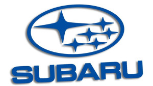 Wycinana naklejka SUBARU niebieska
