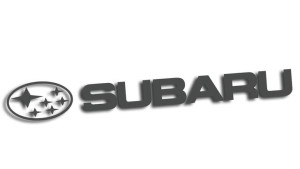 Wycinana naklejka SUBARU #2 grafitowa