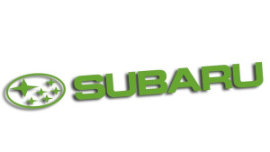 Wycinana naklejka SUBARU #2 jasny zielony