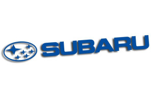 Wycinana naklejka SUBARU #2 niebieska