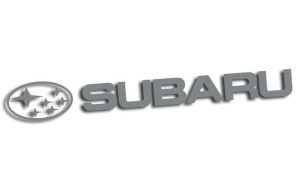 Wycinana naklejka SUBARU #2 szara