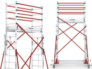 Rusztowanie aluminiowe jezdne Cagsan TeleSafe S006XL 6.45m