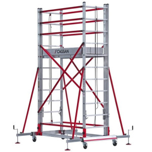Rusztowanie aluminiowe TeleSafe 60x155cm S005XL 5.85m TÜV