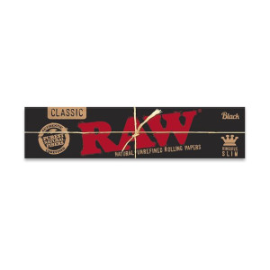 Bibułki RAW BLACK King Size slim